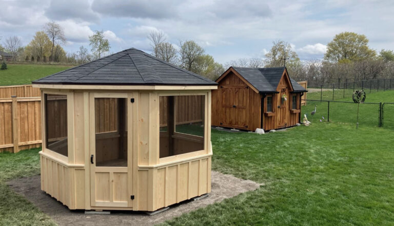 Gazebo and Garden Shed