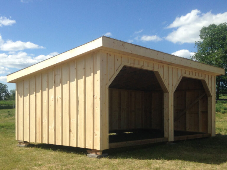 Double Run-in shed